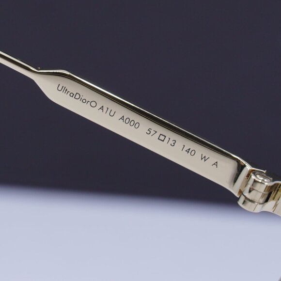 Dior ULTRADIORO A1U A000 Aviator 57mm Eyeglasses - Gold - Picture 11 of 11